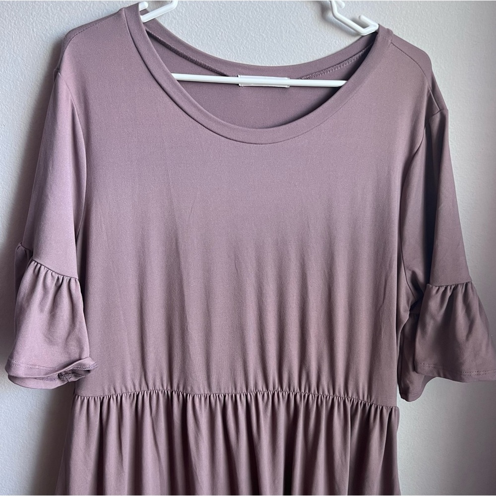 Dusty Mauve Maxi Dress